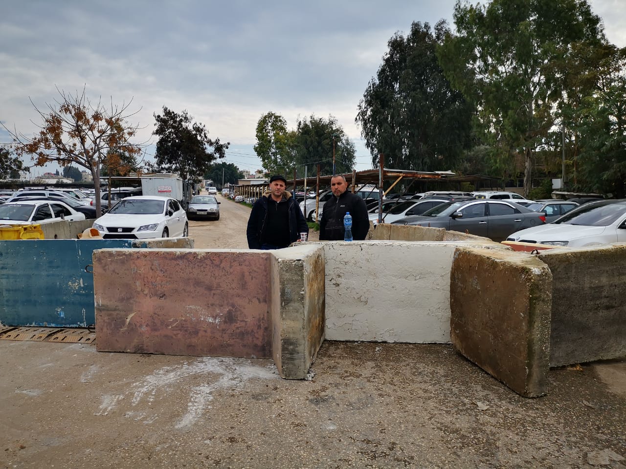 اغلاق المدخل الشرقي الرئيسي لقرية الجلمة / محافظة جنين