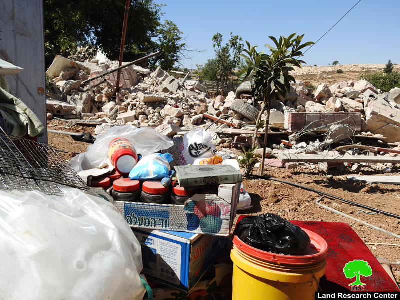The Occupation Demolished Houses and Water Pools in Wad Al-‘Awar / south Hebron