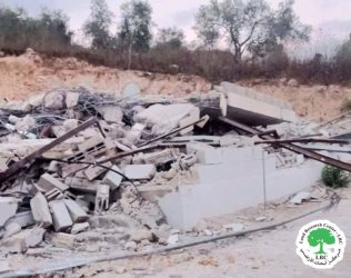 هدم مسكناً لعائلة أبو السعود في بلدة سبسطية بمحافظة نابلس