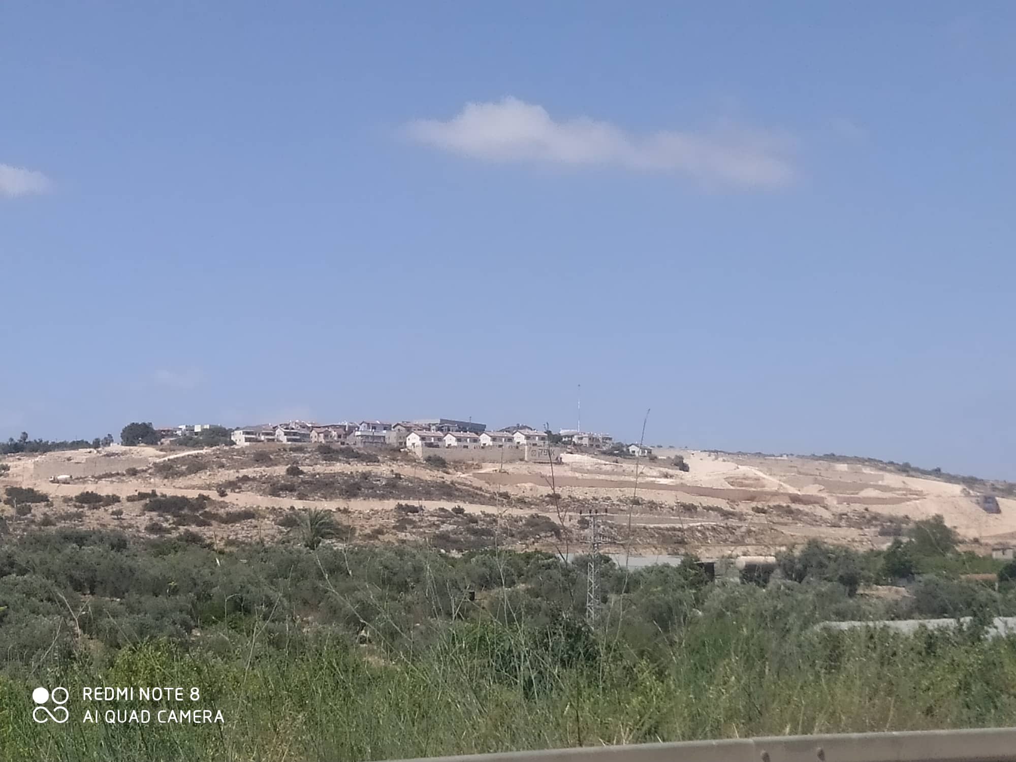The expansion of “Tzofim” settlements on land of Jayyous Town / Qalqilya governorate