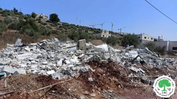 Demolition of a ready-to-move-in house in the town of Kafr ad-Dik / Salfit Governorate