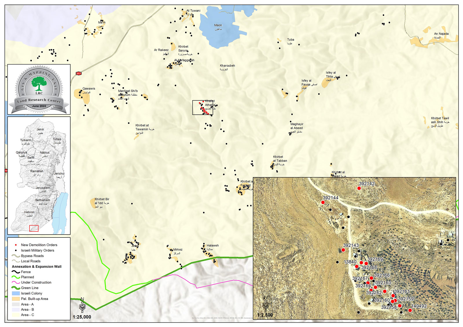 استهدفها بعشرات الإخطارات, الاحتلال يصر على هدم وترحيل قرية خلة الضبع بمسافر يطا