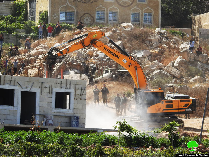 The Occupation Demolished a House Belongs to ‘Aideh Family / South Hebron city