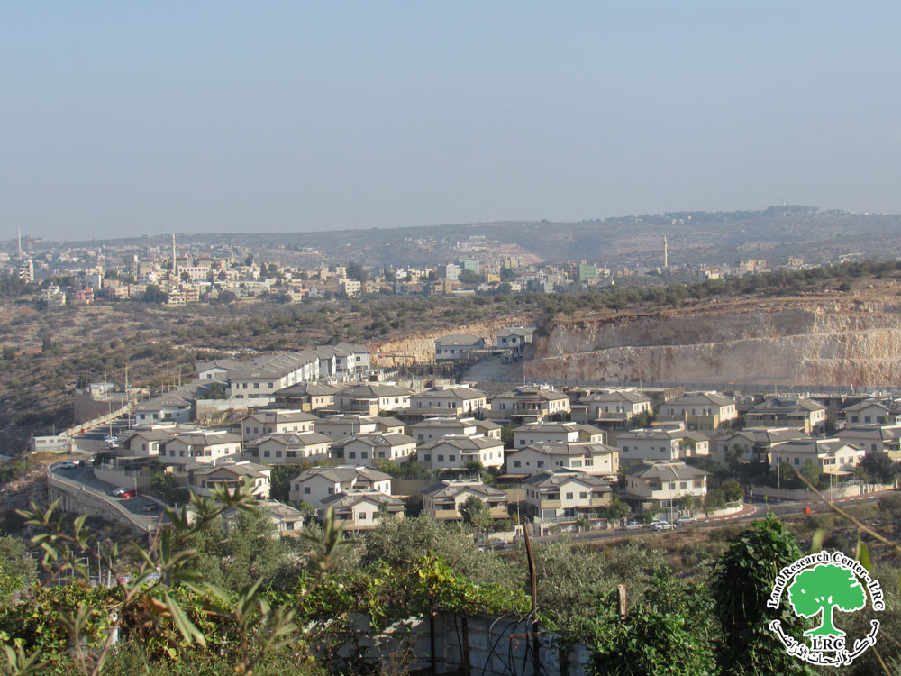 استكمال انشاء حي استعماري تابع لمستعمرة ” الكانا” على أراضي قرية مسحة / محافظة سلفيت