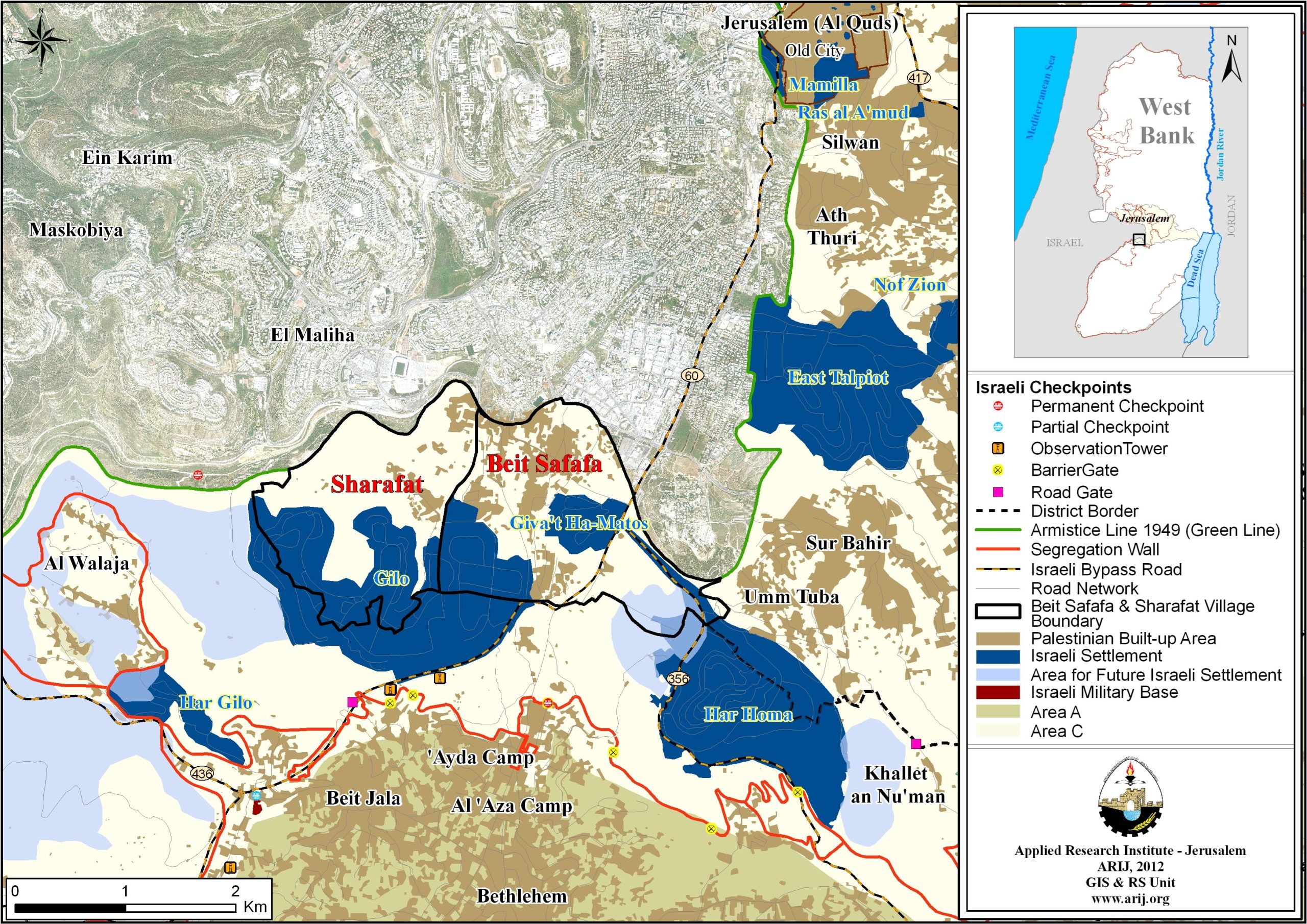 The Geopolitical Staus of Beit Safafa Town