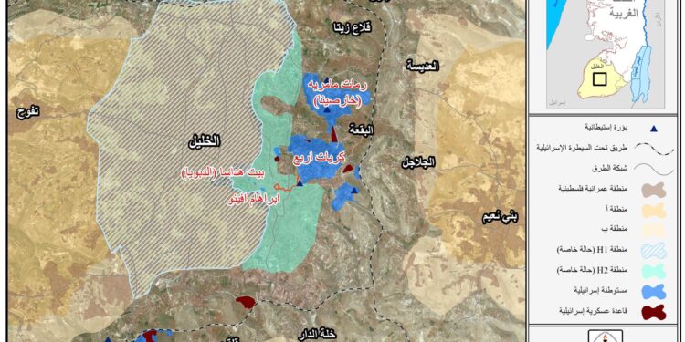 خرق إسرائيلي لاتفاقية الخليل بإنشاء مستوطنة جديدة في منطقة (H1)