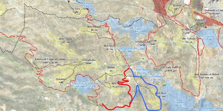 Isolation of Three Villages Northwest of Jerusalem: Silent Annexation Creeps toward the Capital
